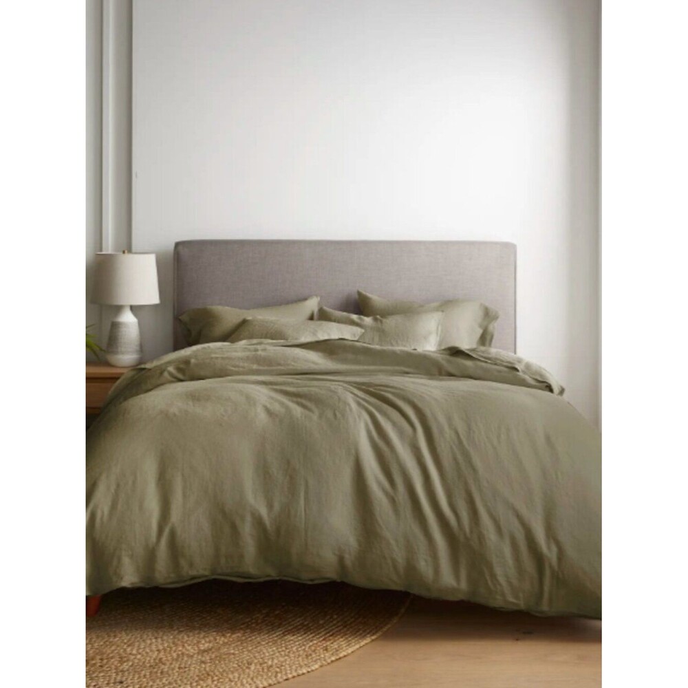NWOT Quince Linen Duvet Cover with Pillow Case